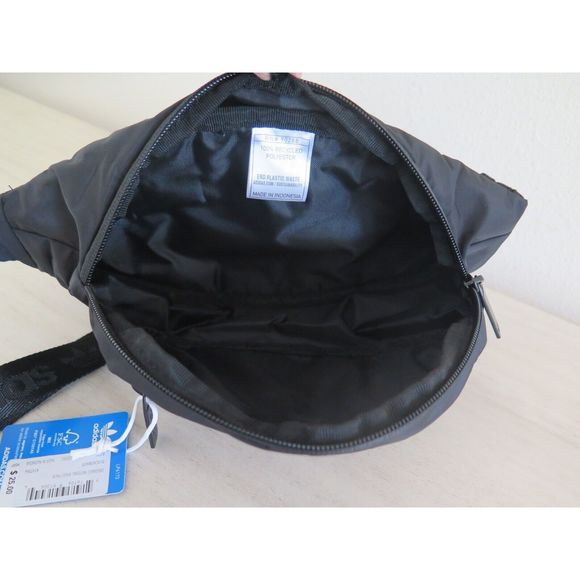 adidas Originals EV7554 Unisex Black/White National Waist Fanny Pack - Picture 3 of 5